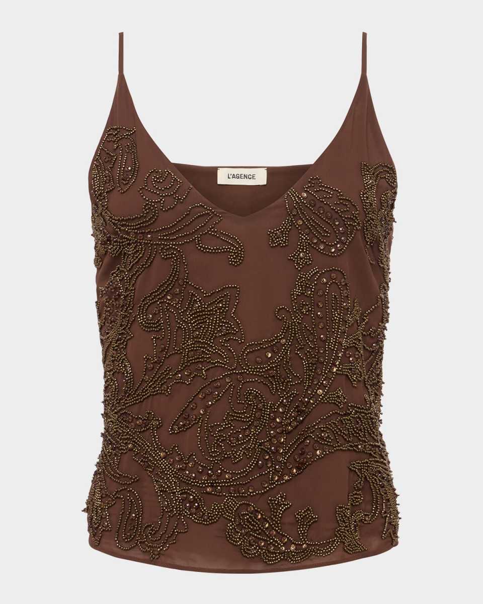 Kass Embellished V-Neck Cami